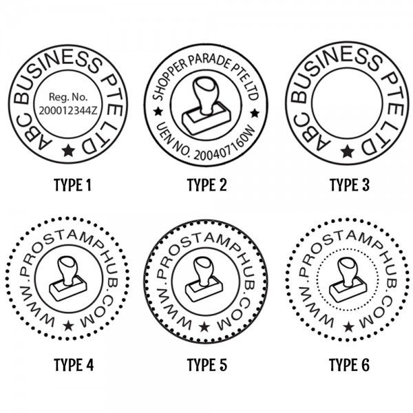 Customised Personalised Round Company Business St Pre Inked Flash Sts Assorted Size Company Rubber St Template